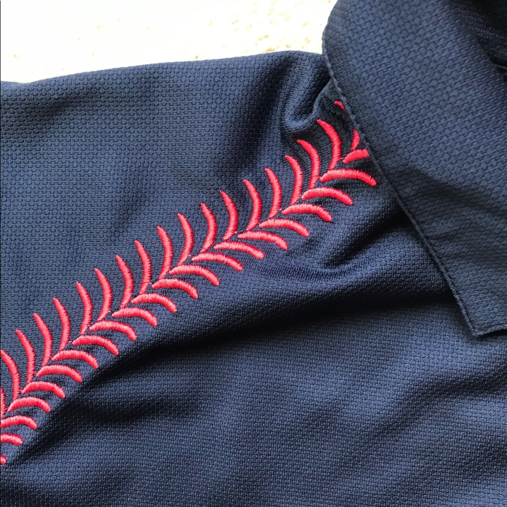 Cooperstown All Star Village Navy Blue Polo - Picture 3 of 6
